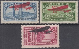 SYRIA Sc #C34-6 CPL VLH SET AIRMAIL OVERPRINTS