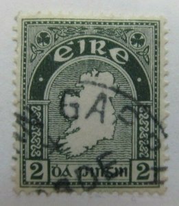Ireland 1922 2d Green Wmk SE in Monogram Fine Used 12492