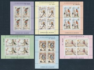 [116355] El Salvador 1989 Olympic Games Barcelona Mini sheets MNH