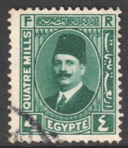 Egypt Scott 134, 1927 King Faud 4m used