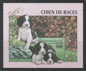 Thematic Stamps Animals - BENIN 1998 DOGS MS mint