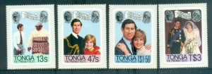 Tonga 1981 Charles & Diana Royal Wedding pr MUH lot81921