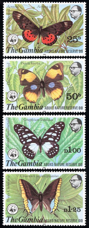 Gambia Stamps # 404-7 MNH XF Scott Value $80.00