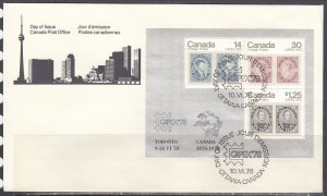 Canada Scott 756a FDC - CAPEX '78