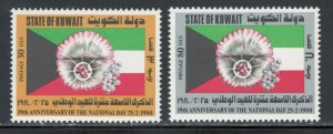 Kuwait 1980 19th National Day Scott # 807 - 808 MH