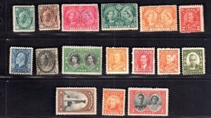 CANADA 1897-1940's COLLECTION OF 16 UNUSED TWO USED INCLUDES Sc. 73  ORIGINAL