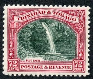 Trinidad and Tobago SG238 72c Myrtle-green and carmine fine M/M Cat 45 pounds