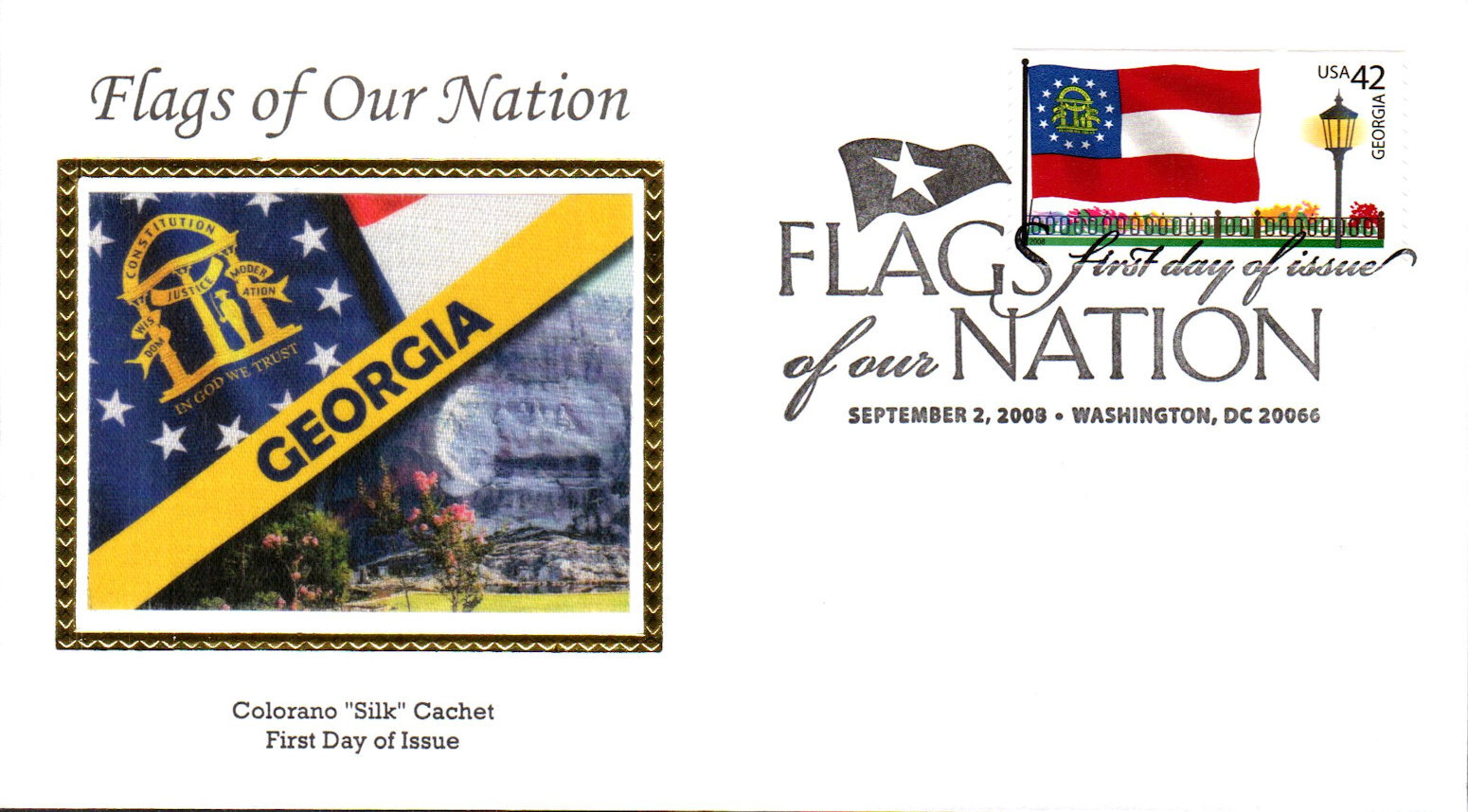 4285 FOON Flag Colorano FDC United States, Stamp / HipStamp