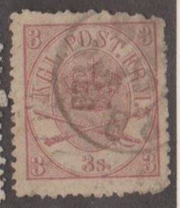 Denmark Scott #12 Stamp - Used Single