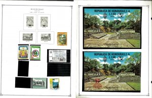 Honduras 1961-1988 M & U Hinged & in Mounts on a Variety of Remaindered Pages