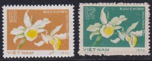 Vietnam # 854-855, Flowers - Orchids, NH, 1/2 Cat