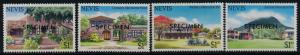 Nevis 280-3 Specimen o/p MNH Tourism, Architecture, Trees