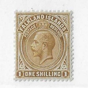 Falkland Islands Sc #35 1sh OG thinned with fine appearance