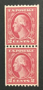 MOMEN: US STAMPS #450 PAIR MINT OG H $ LOT #37357