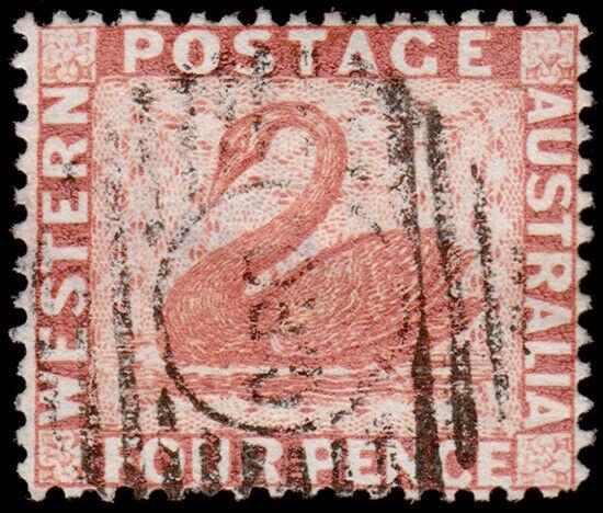 Western Australia Scott 61, Perf. 14 (1888) Used F-VF, CV  $37.50 M