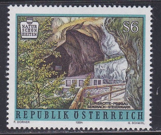 Austria # 1496, Peggar Cave, NH, 1/3 Cat.