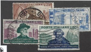 Italy  SC#594-596, 600 Used F-VF.....Nice Opportunity!