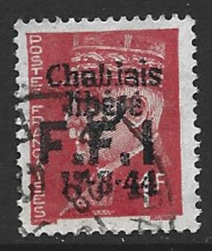 COLLECTION LOT 8433 FRANCE RESISTANCE OVERPRINT