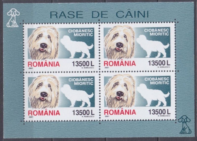 2001 Romania 5577KL Dogs 6,80 €