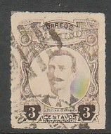 MEXICO 611, 3¢ ROULETTED, USED. VF. (980)