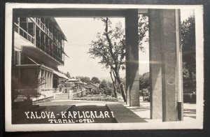 1946 Istanbul Turkey RPPC Postcard Cover  To Zurich Switzerland Yalova Spa