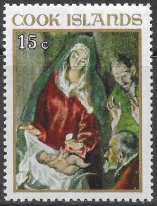 Cook Islands Scott 231 MNH 15c Christmas Issue of 1967