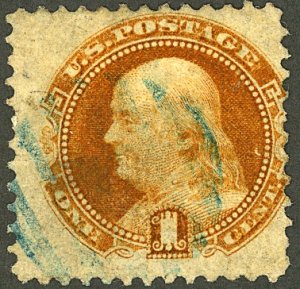 U.S. #112 USED BLUE CANCEL 