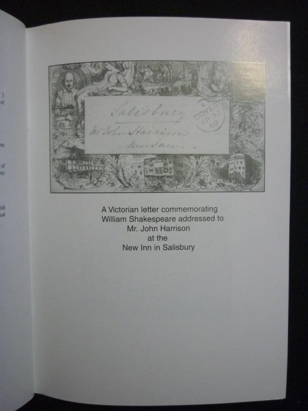 THE HISTORY OF SALISBURY'S POSTAL SERVICES by J COSENS ETC