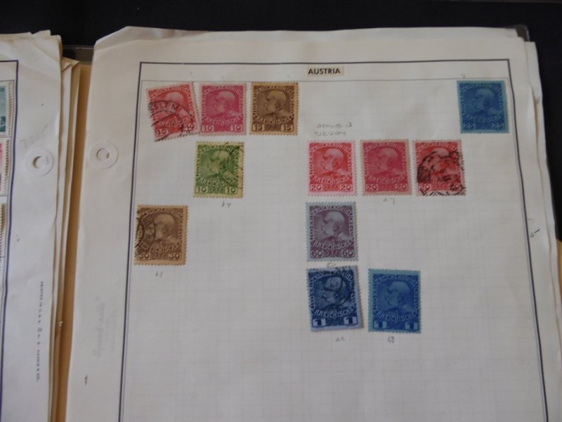 Austria 1850-1959 Stamp Collection on Album Pages