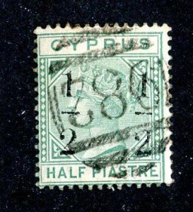 1886 Cyprus  Sc #26 used cv.$17.50 ( 9267 BCXX5 )