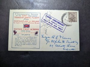 1929 British India Airmail Commemorative Souvenir Cover to Elliot Road Calcutta