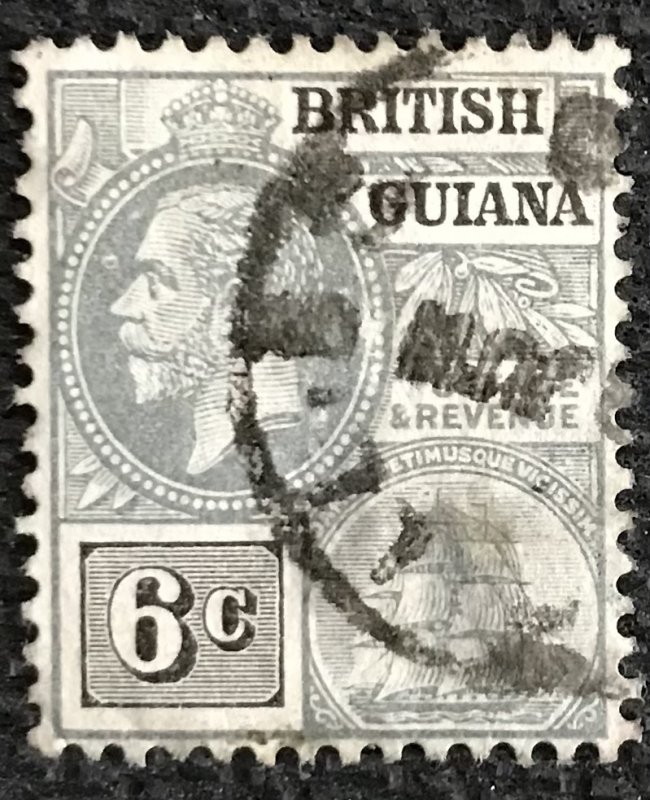 British Guiana #182 Used Single George V Seal of Colony Ship L21