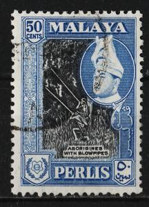 Malaya (Perlis) 1957/1962 Various Designs $50 (1/11) USED