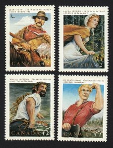 LEGENDARY HEROES SECORD, POTTS, JACKMAN = Canada 1992 #1432-1435 MNH Full Set