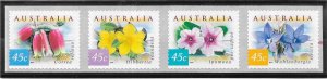Australia #1746g  45c  Flora & Faunastrips of 4 self Adhesive (MNH) CV $4.50