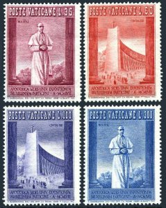 Vatican 239-242,hinged.Michel 288-291. World Fair Brussels-1958.Pope Pius XII.