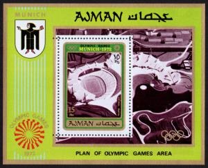 Ajman Mi Block 234A (#701) mnh s/s - 1971 - 1972 Summer Olympics Munich - perf