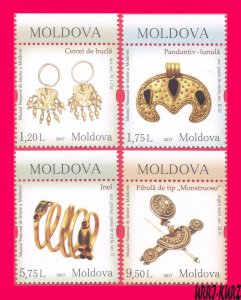 MOLDOVA 2017 Exhibits of National Museum of History Archaeology Jewellery 4v MNH