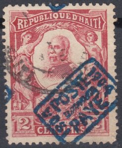 Haiti 1904 2c Red Used Nice Hand stamp  President Nord Alexis