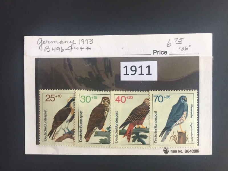 $1 World MNH Stamps (1911), Germany 1973 Birds set of 4 MNH