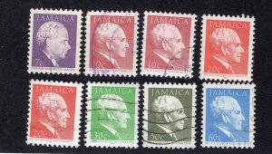 Jamaica 7c to 60c Prime Ministers, Scott 649,652,652a,653a,653e,654a,656,657