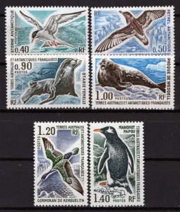 FSAT TAAF 58-63 MNH Marine Life Birds Penguins Antarctic ZAYIX 0324S0067