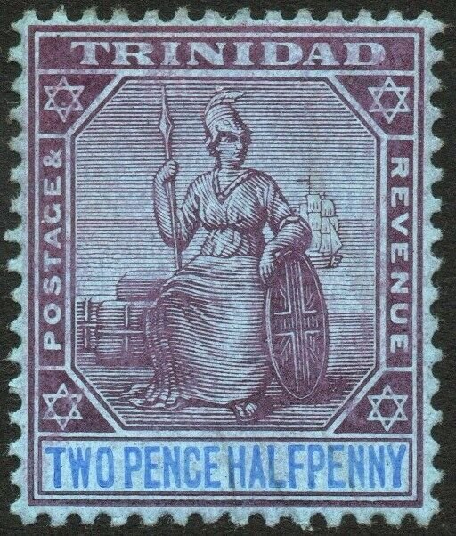 TRINIDAD-1904-09 2½d Purple & Blue/Blue Sg 136 LIGHTLY MOUNTED MINT V48570