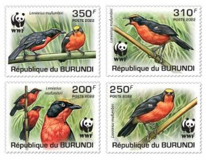 2022/08 - BURUNDI - WWF PAPYRUS GONOLEK       4V  complet set    MNH ** T