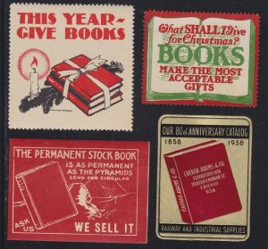 US Vintage Books for Gifts RR Supply Catalog lot of 4 Cinderella Stamps L306