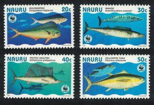 Nauru WWF Giant Fish 4v 1997 MNH SC#443 a-d SG#458-461 MI#437-440