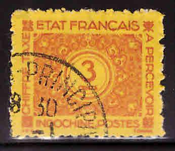 French Indo-China Scott J76 used postage due stamp