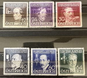 Austria #B146-B151 Used Set- SCV=$16.50*