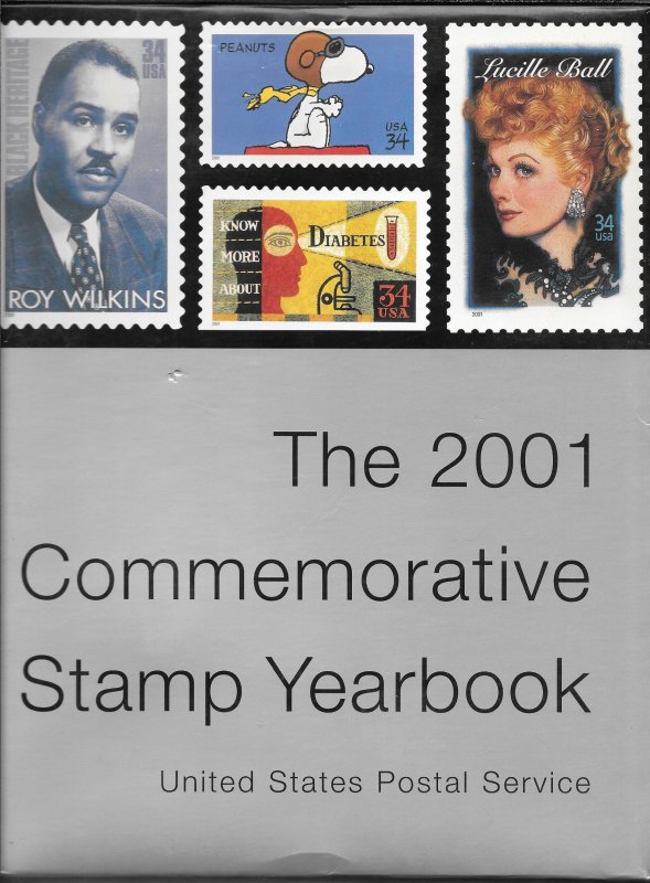 2001 Commemorative Yearbook & Stamps Complete