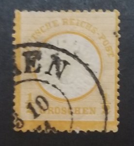 GERMANY Scott 16 Used Stamp T237